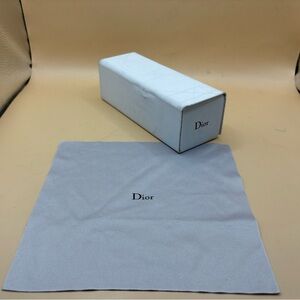 Christian Dior Cloth + White Eyeglasses Magnetic Hard Case (6" x 2" x 1.375")